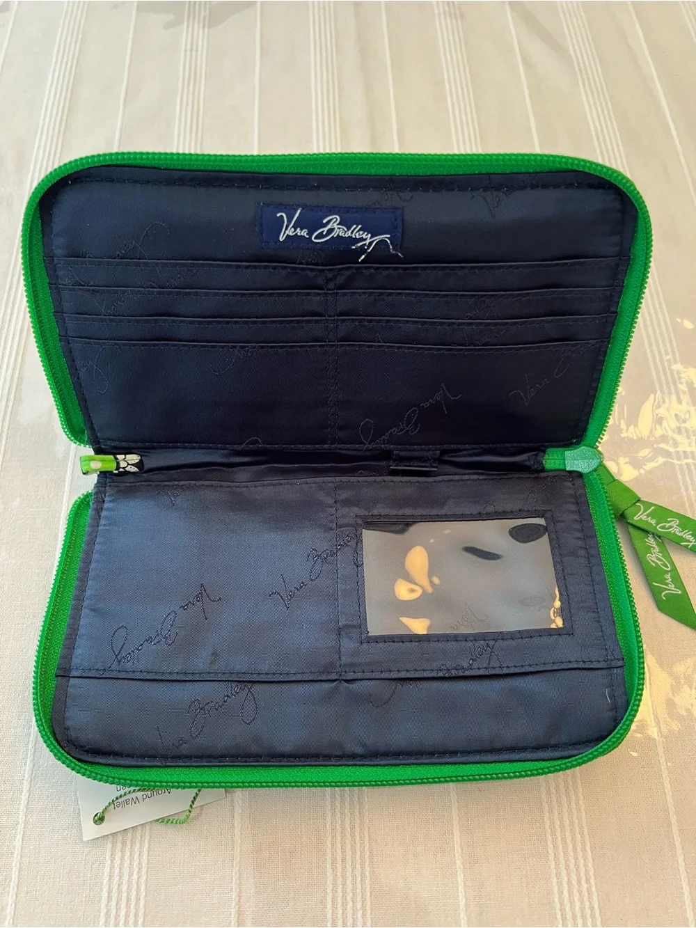 Vera Bradley Cupcakes Green Zip-Around Wallet NWT